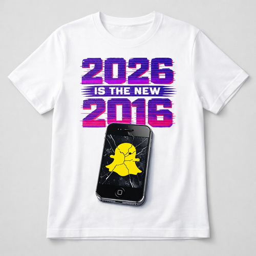 2026 Is The New 2016 — Retro Nostalgia Glitch Tee
