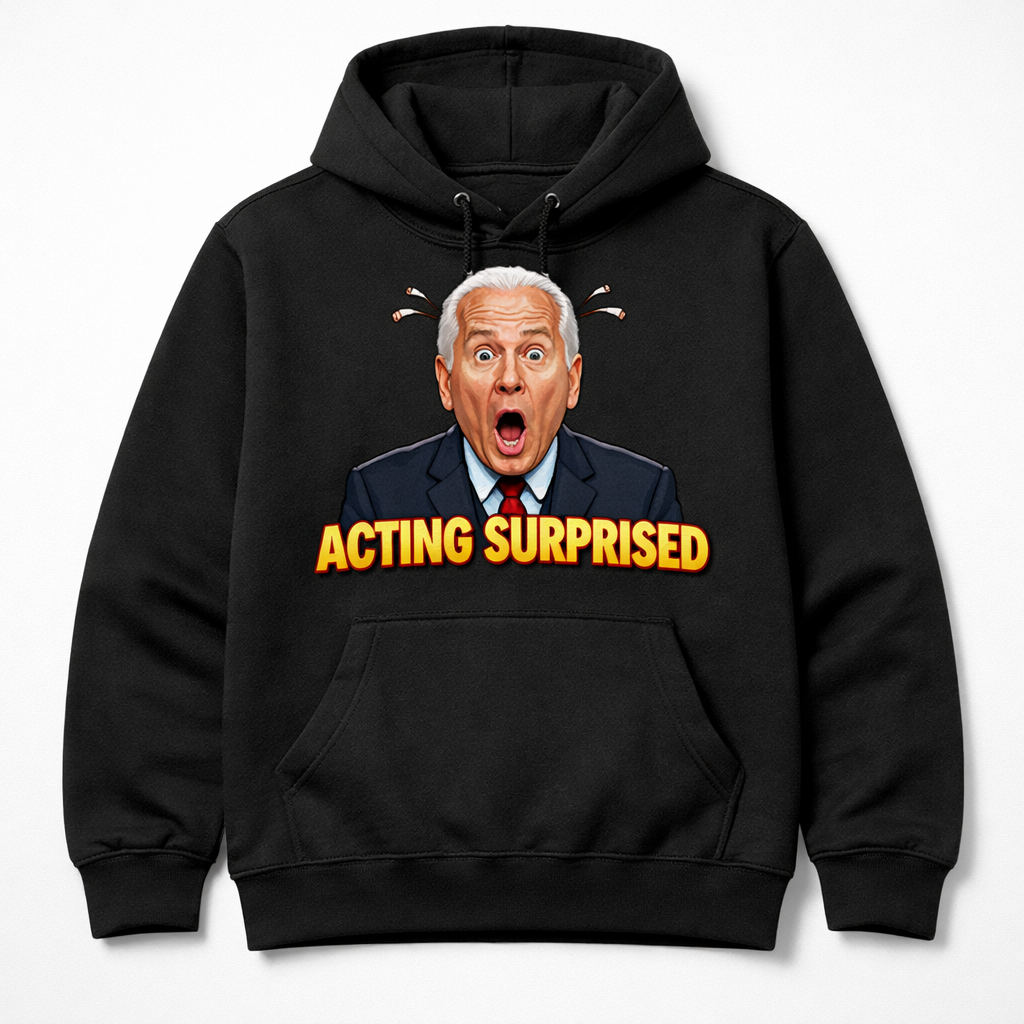 Acting Surprised - Black Hoodie