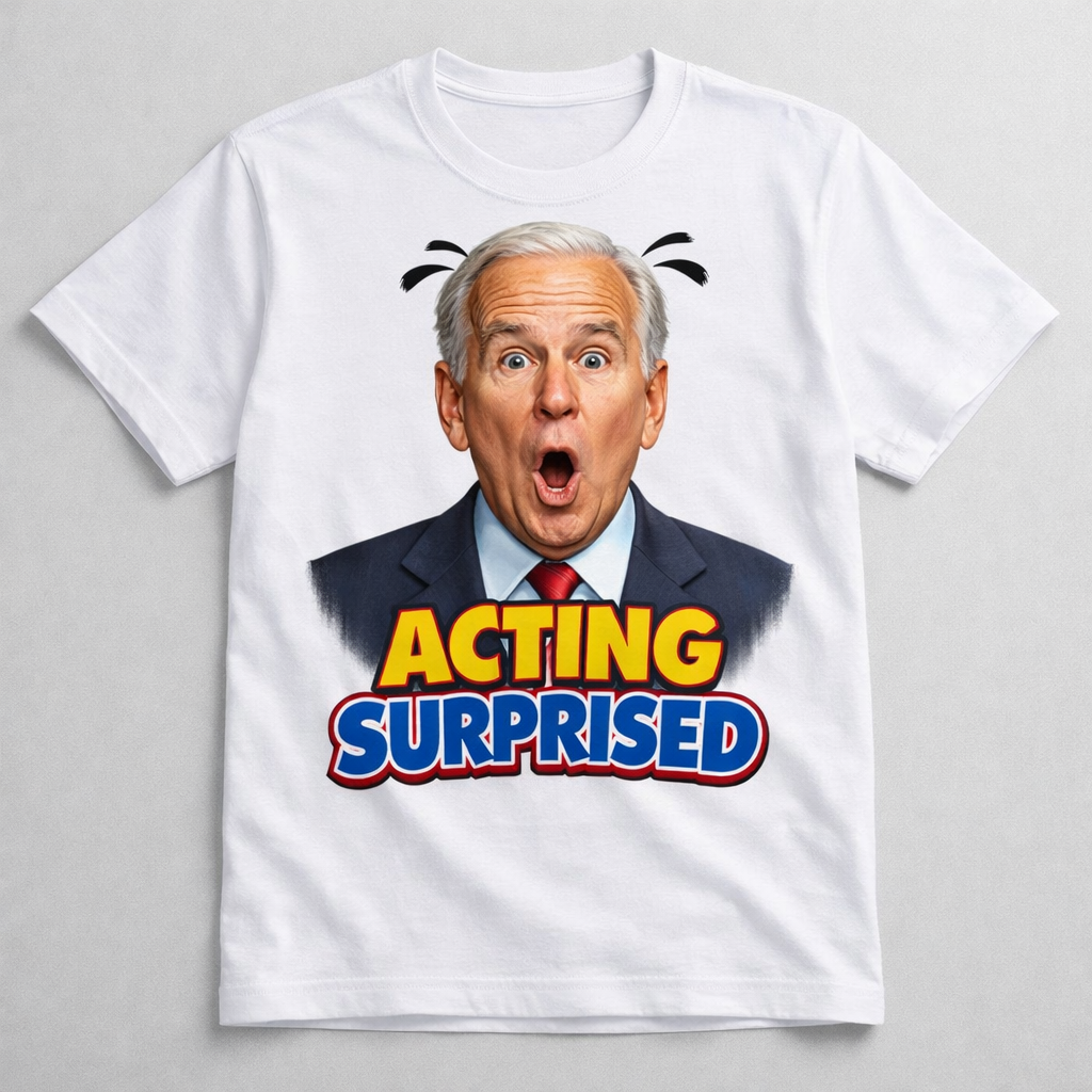 Acting Surprised - White T-Shirt