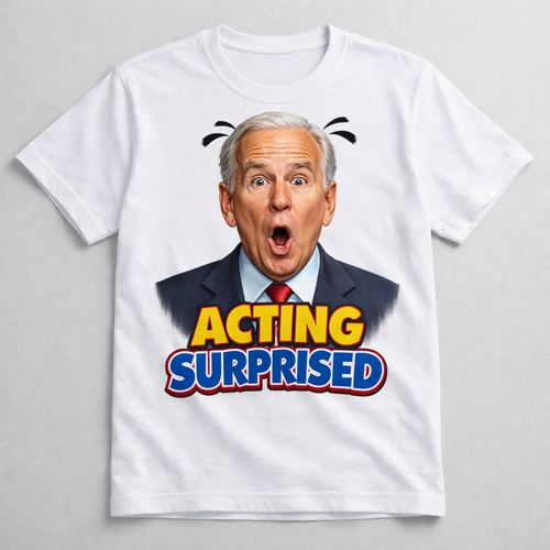 Acting Surprised - White T-Shirt