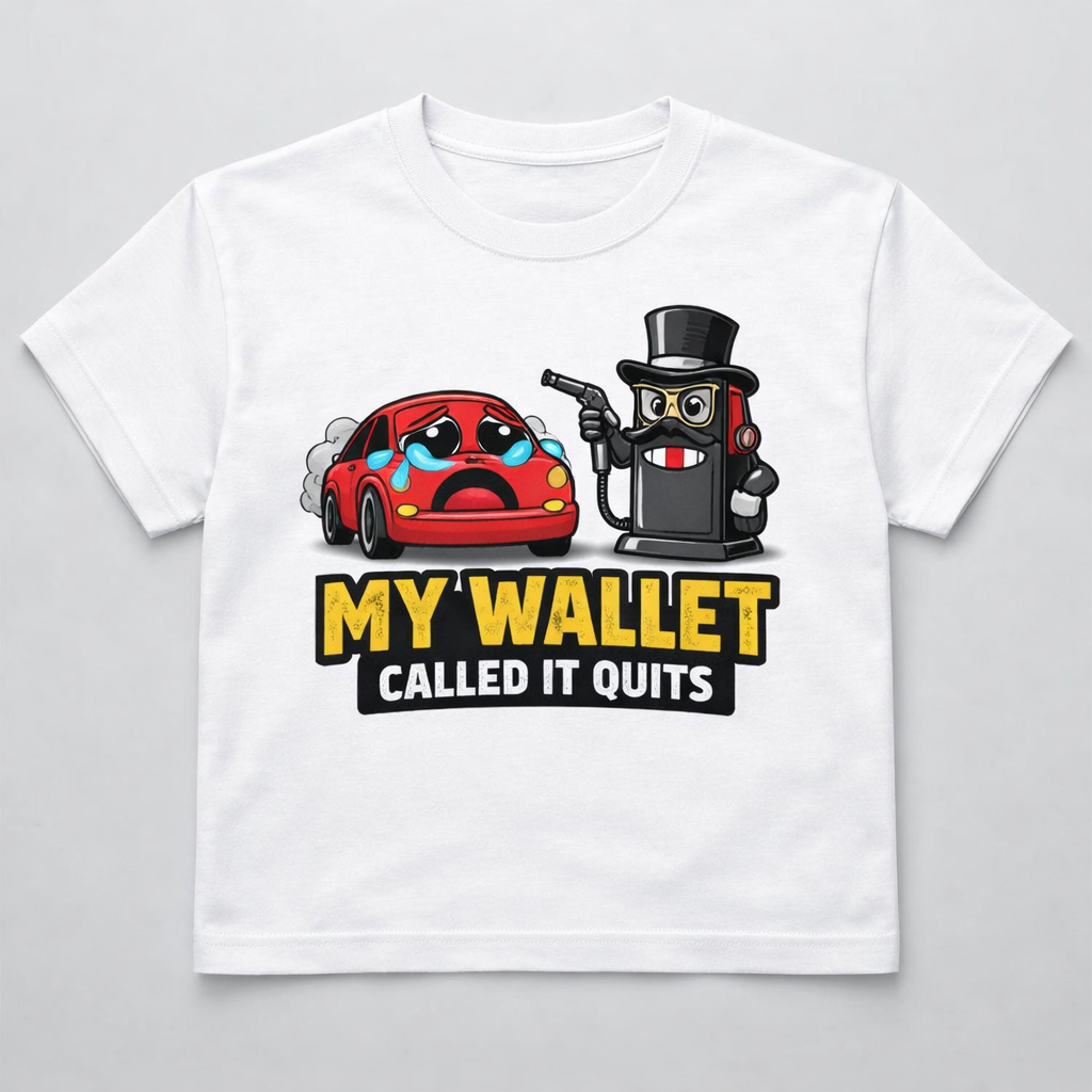 My Wallet Called It Quits - White T-Shirt