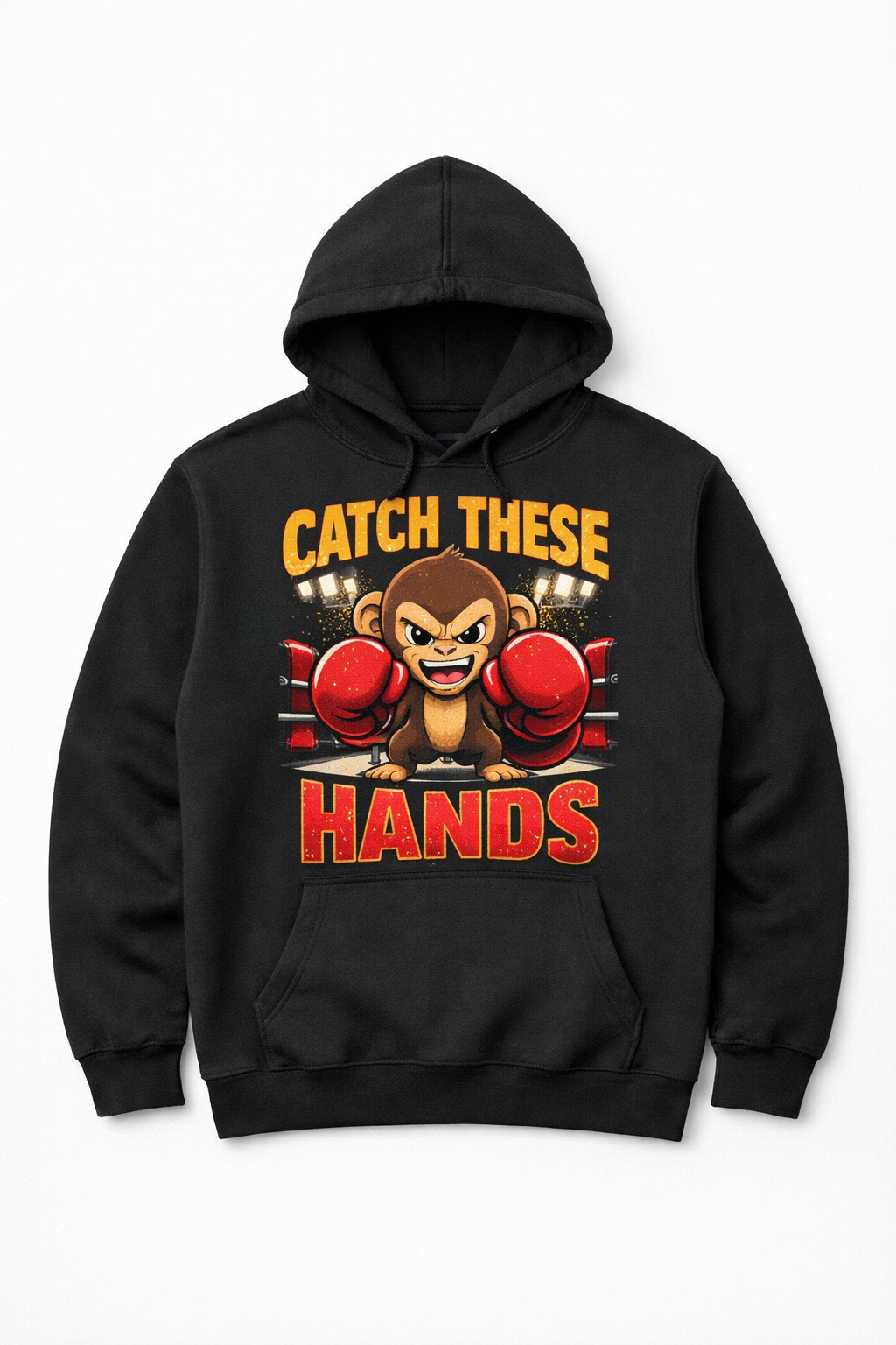Catch These Hands Monkey - Black Hoodie